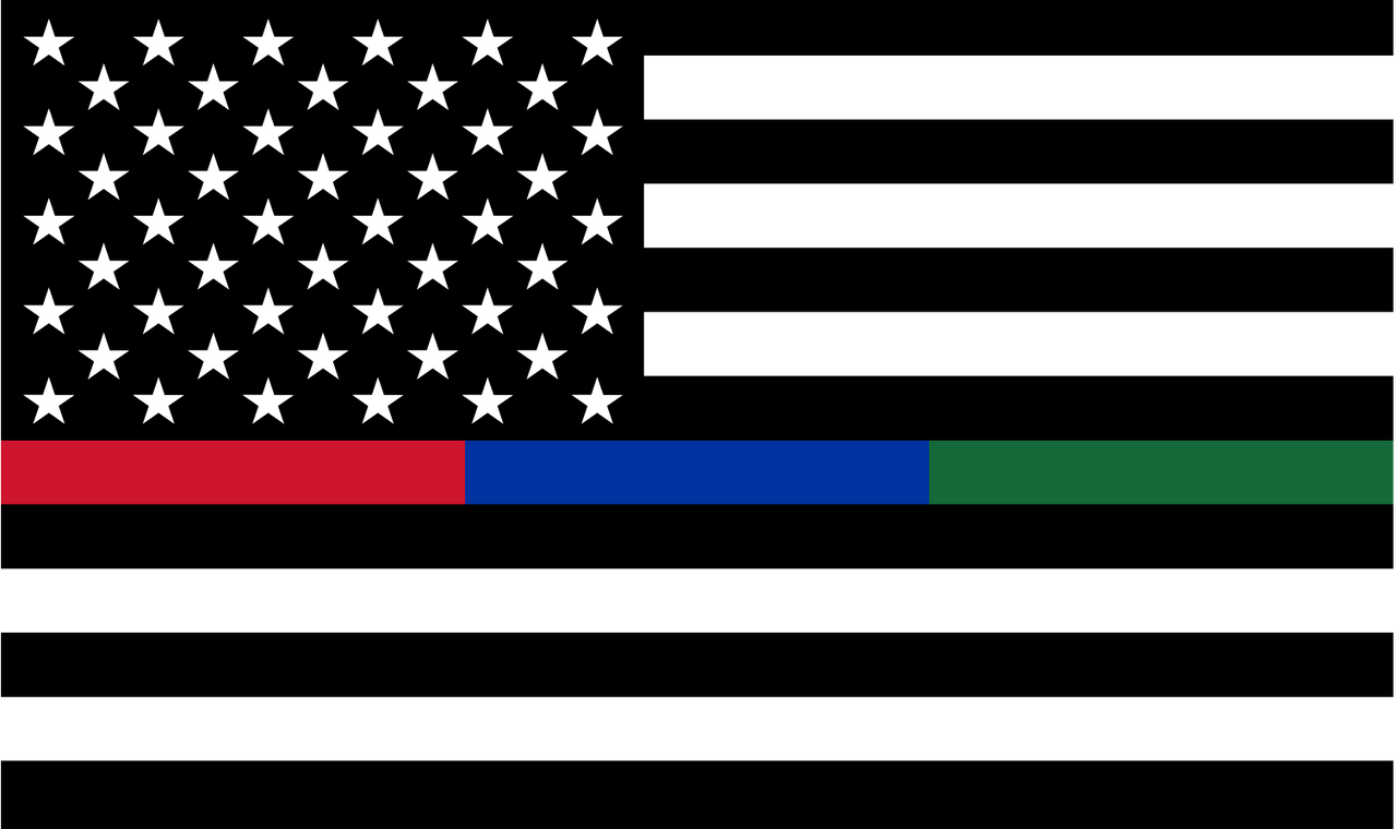 Green stripe american discount flag