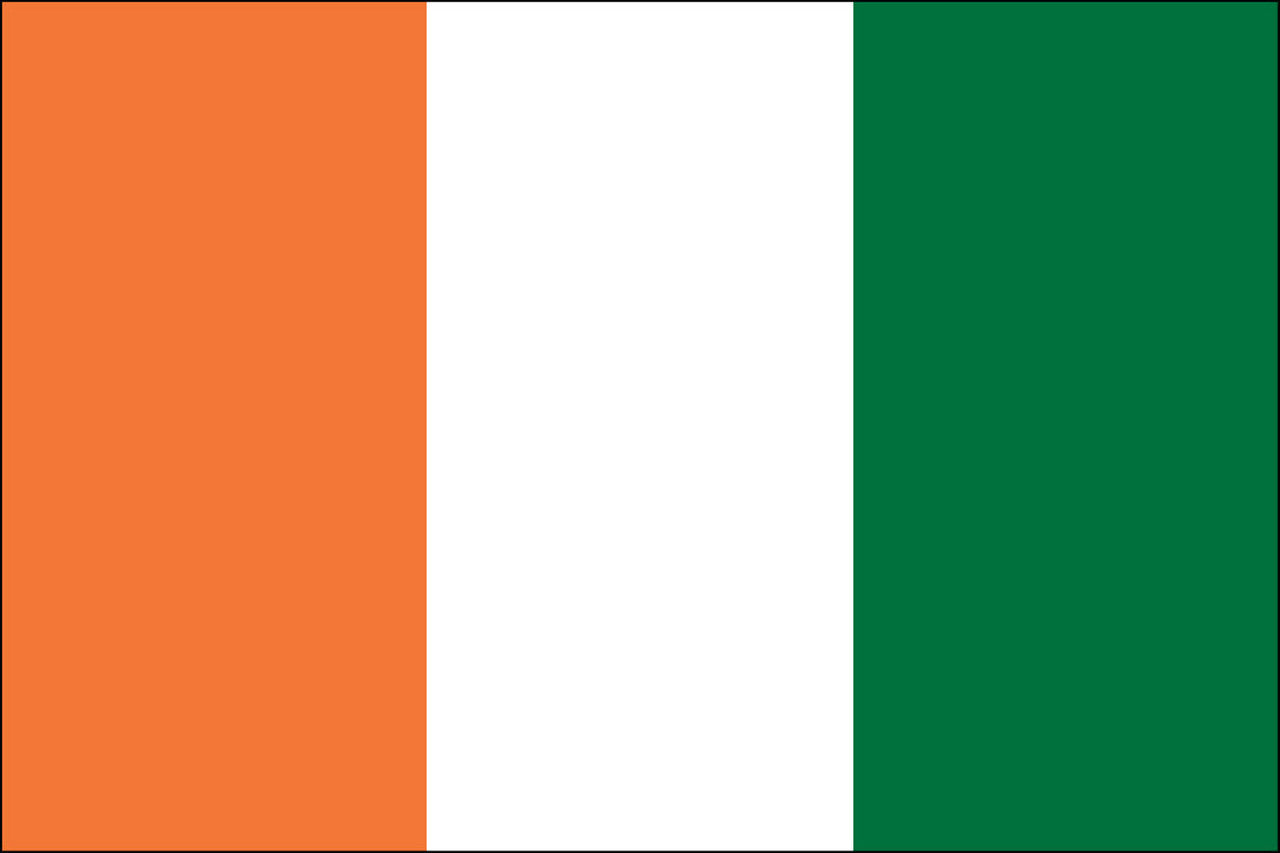 Cote D'Ivoire (Ivory Coast) Flag