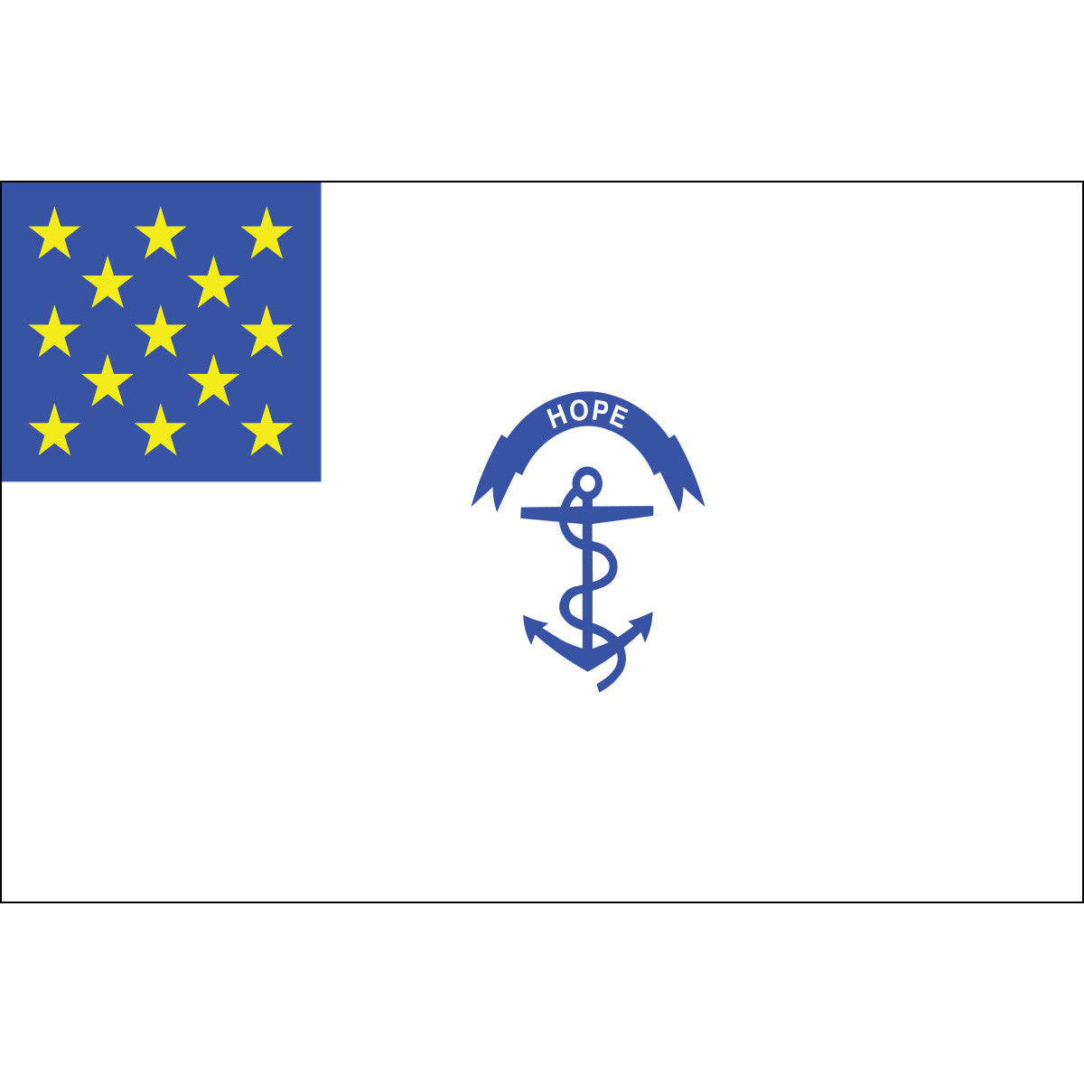Rhode Island Colony Flag  Rhode Island Regiment Flag – Colonial Flag