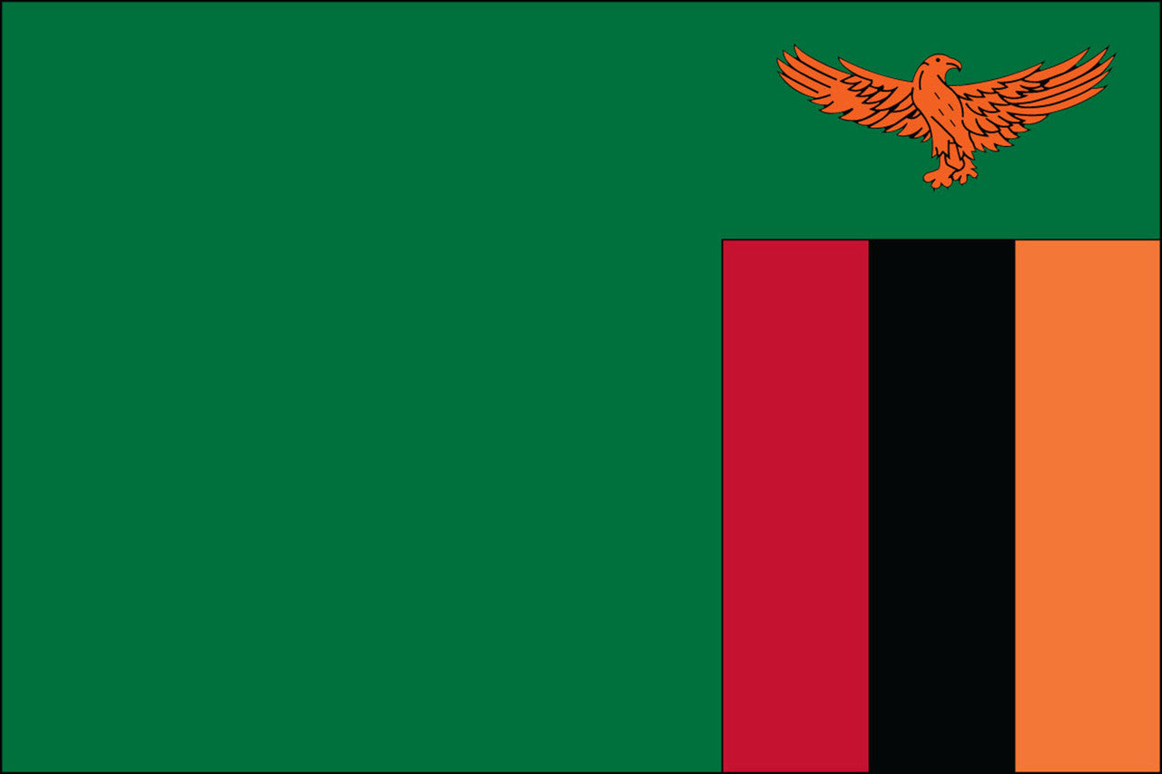 The Flag of Zambia Zambian Flag Colonial Flag