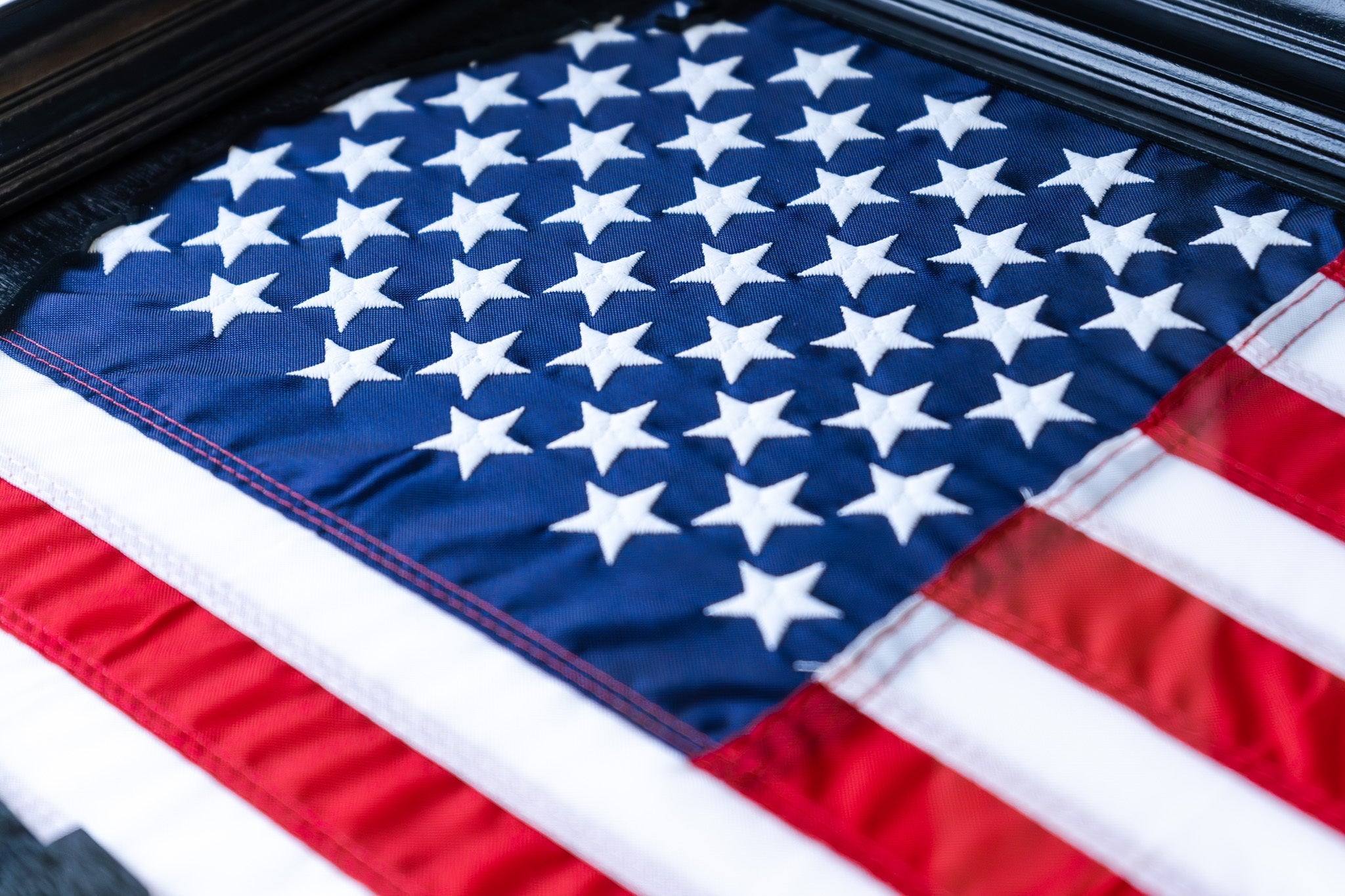 The Difference Between Sewn and Printed American Flags