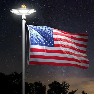 Flagpole Lighting Options: Solar, LED, and Hardwired Compared