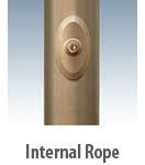 Internal Rope Flagpole Flagpoles - Components - Internal Rope Parts - Colonial Flag