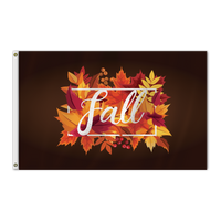 Fall Leaves 3'x5' Nylon Flag