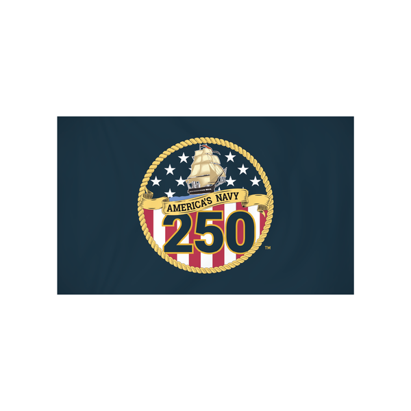 3'x5' Navy 250 Flag