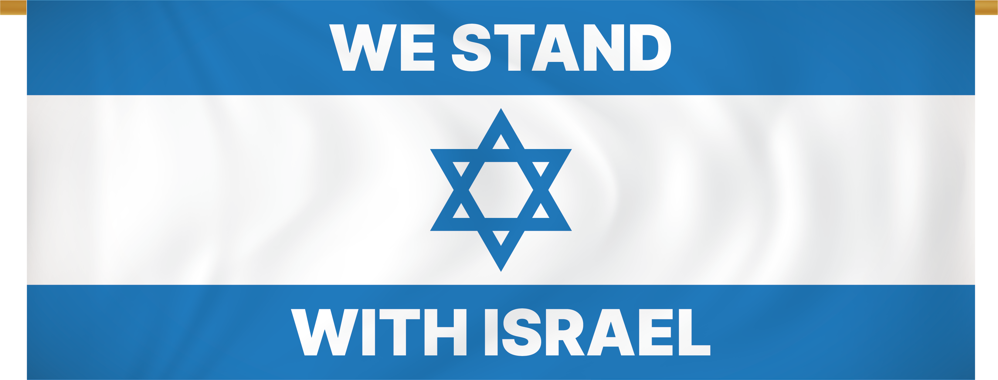 We Stand With Israel Marching Banner