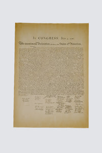 The Declaration of Independence: Canvas Edition