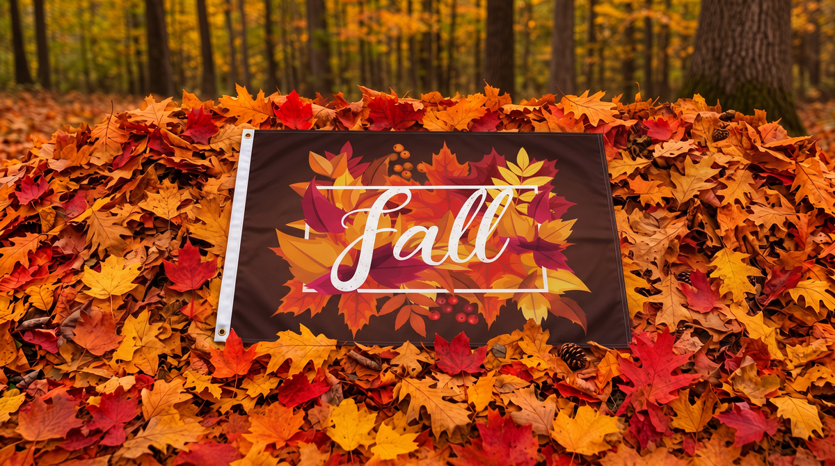 Fall Leaves 3'x5' Nylon Flag