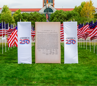 250 Years of Independence Vertical Banner Display Combo