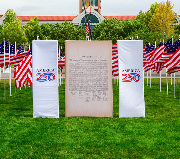 250 Years of Independence Vertical Banner Display Combo