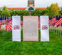 250 Years of Independence Vertical Banner Display Combo