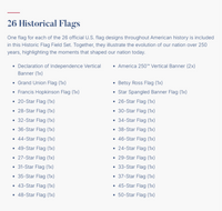 26 Historic Flag Set