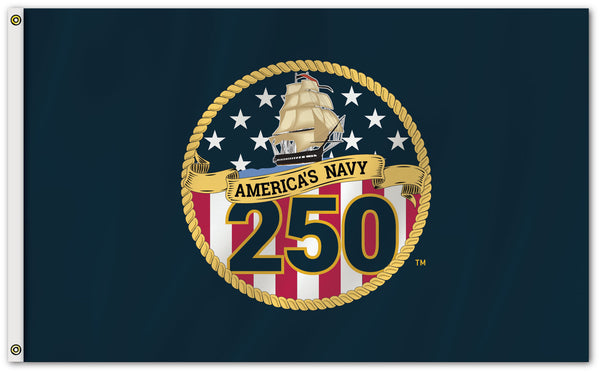 3'x5' Navy 250 Flag