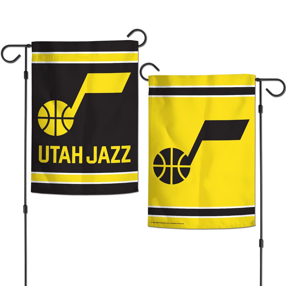 UTAH JAZZ GARDEN FLAGS 2 SIDED 12.5" X 18"