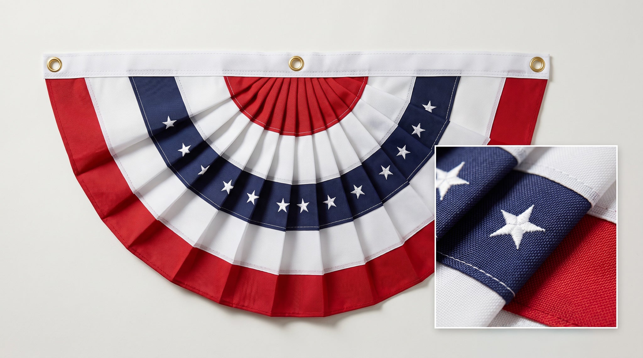 Nylon Pleated Fan - 58" x 27"