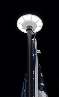 Solar Powered Flagpole Light