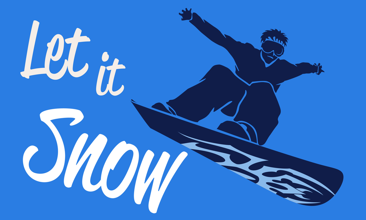 Let it Snow Snowboarder