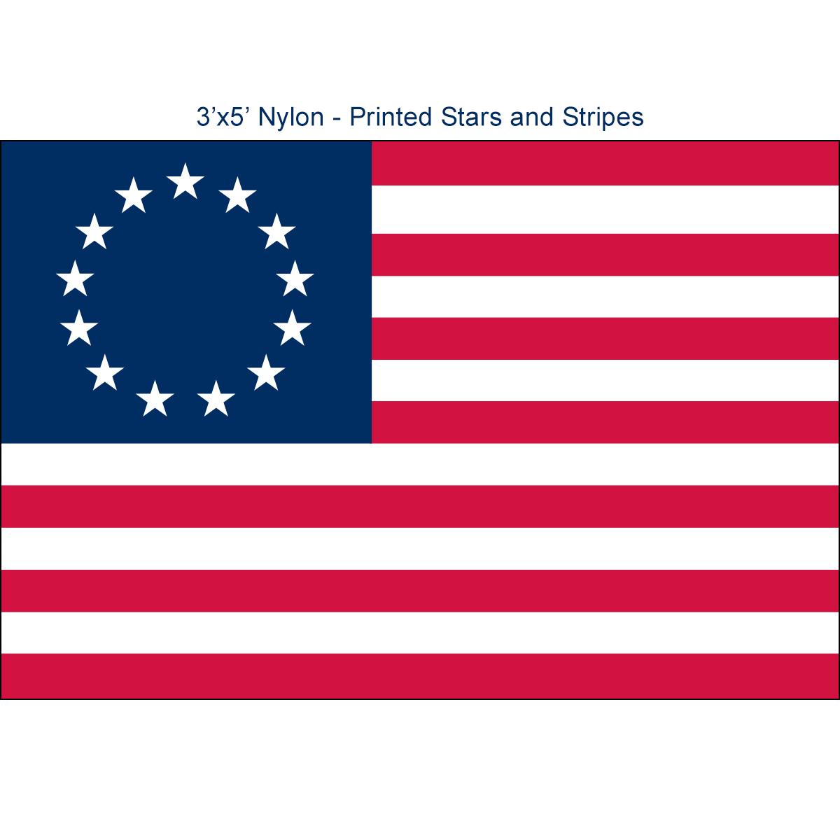3'x5' Betsy Ross Flag