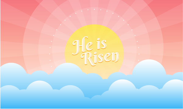 Easter He Is Risen 3'x5' Nylon Flag
