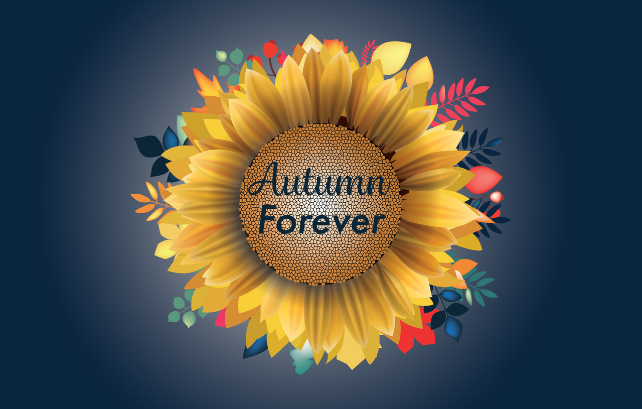 Sunflower Autumn Forever