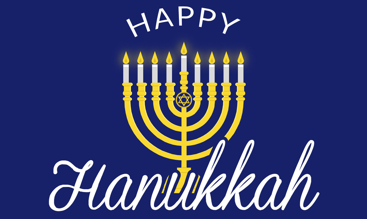 3'x5' Happy Hanukkah Flag