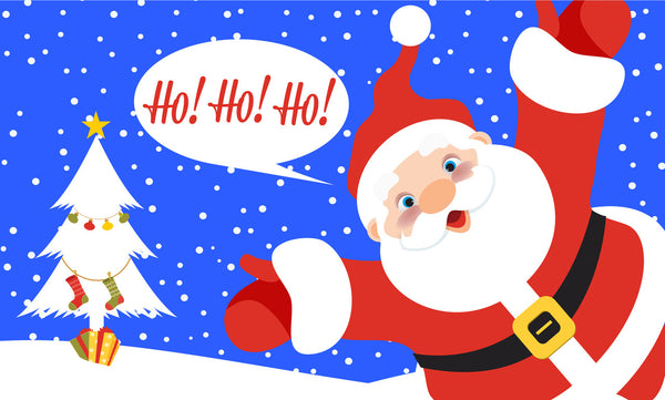 Christmas Ho Ho Ho  3'x5'  Nylon Flag