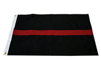 The high quality, weather durable Thin Red Line police flag
