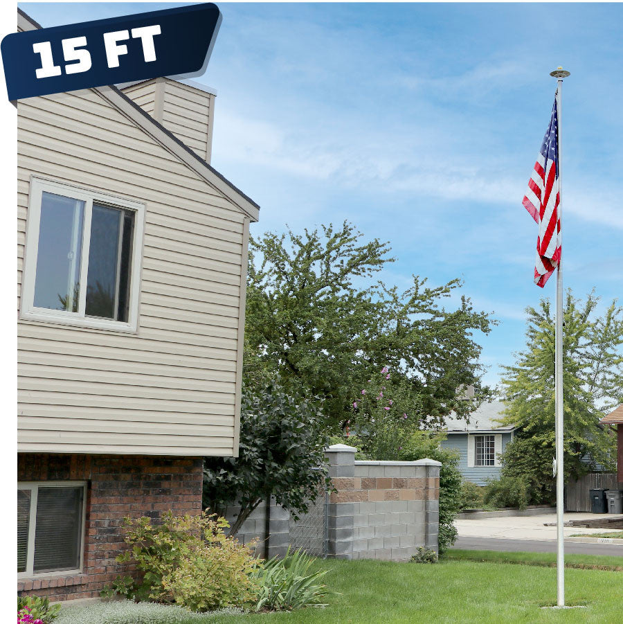 15 foot Residential Flagpole