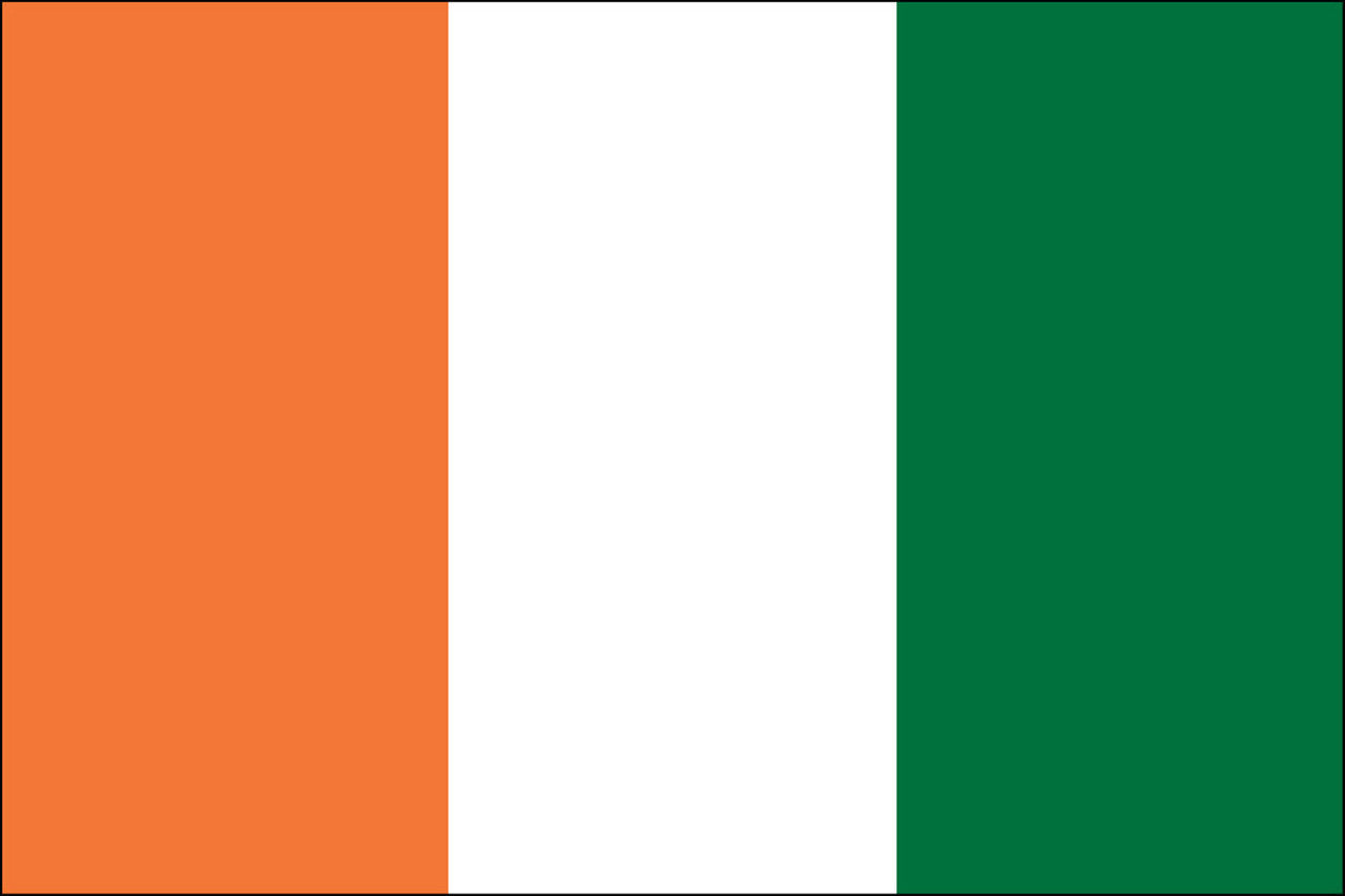 Cote D'Ivoire (Ivory Coast) Flag