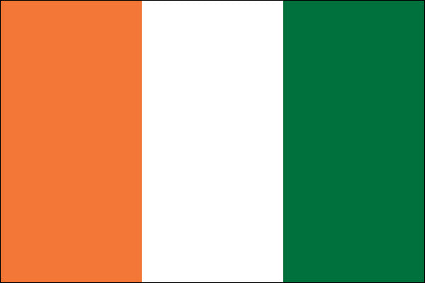 Cote D'Ivoire (Ivory Coast) Flag