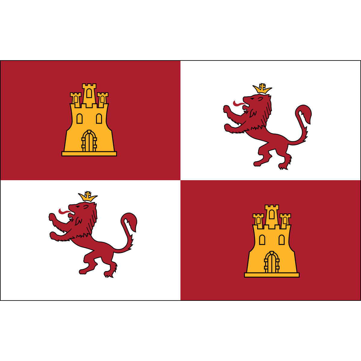 Lions And Castles Flags Colonial Flag lions-and-castles-flags-colonial-flag