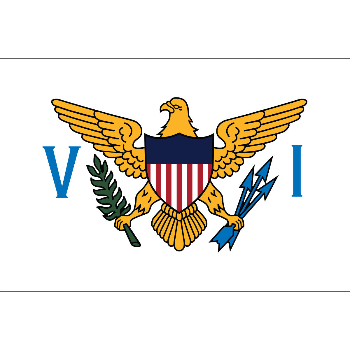 Usvi Sign U.S. Virgin Islands Flag for Sale | Colonial Flag